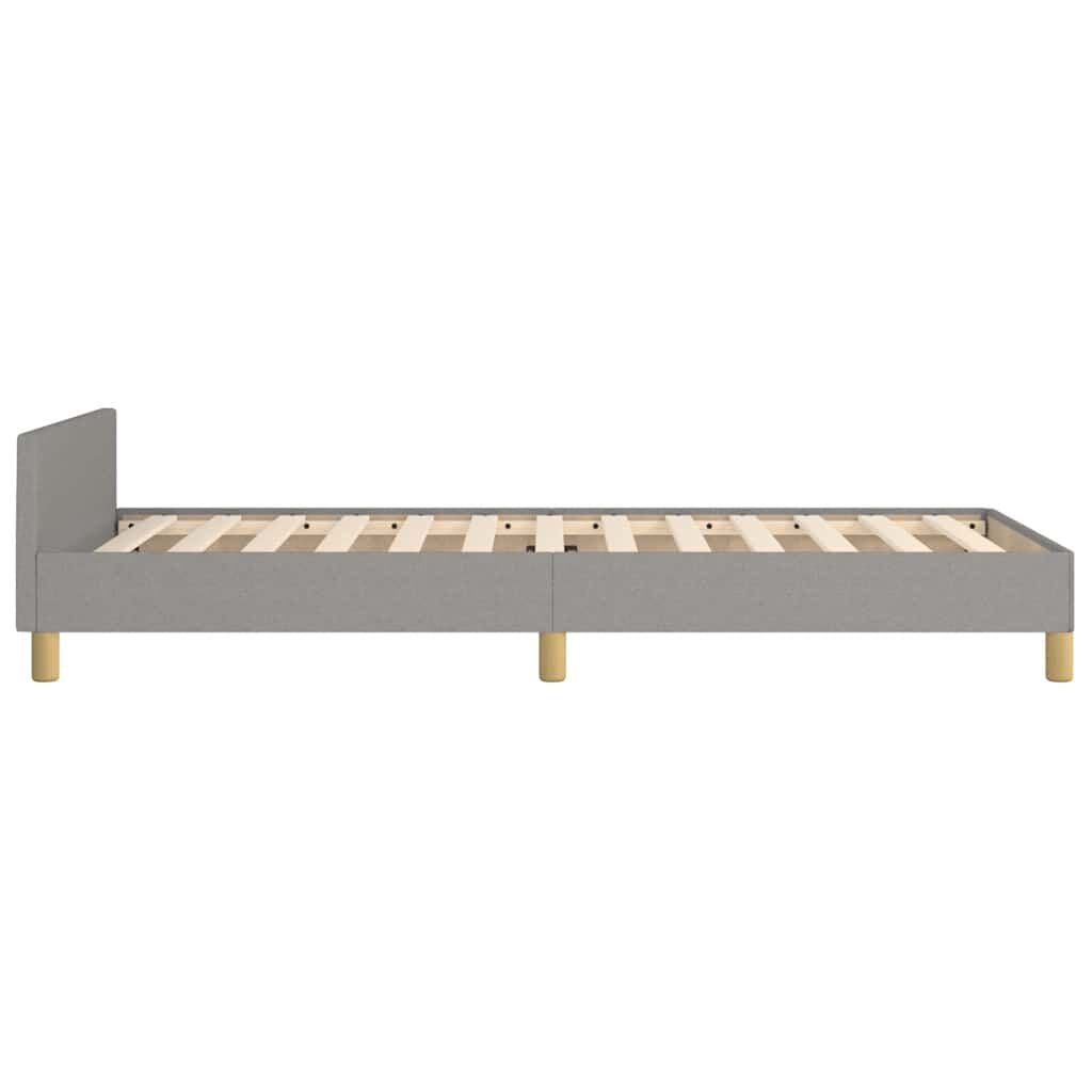 265166 - VIDA XL Kornizë shtrati pa dyshek, ngjyrë gri e celët 100x200 cm, material