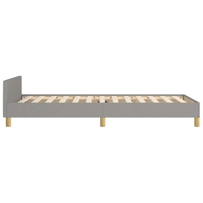 265166 - VIDA XL Kornizë shtrati pa dyshek, ngjyrë gri e celët 100x200 cm, material