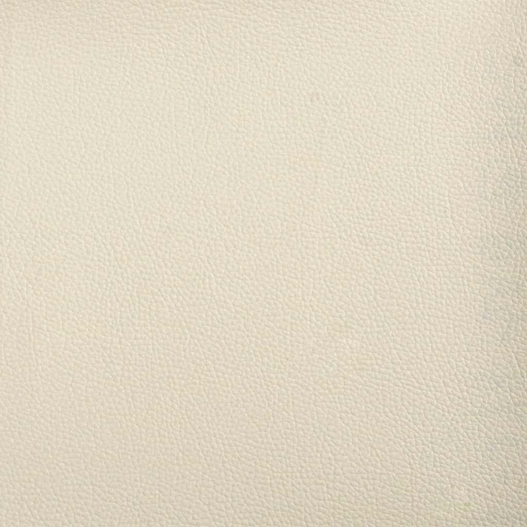 280185 - VIDAXL Këmbësh për Këmbë, Ngjyrë Kremi 70x55x41 cm, Lëkurë Artificiale