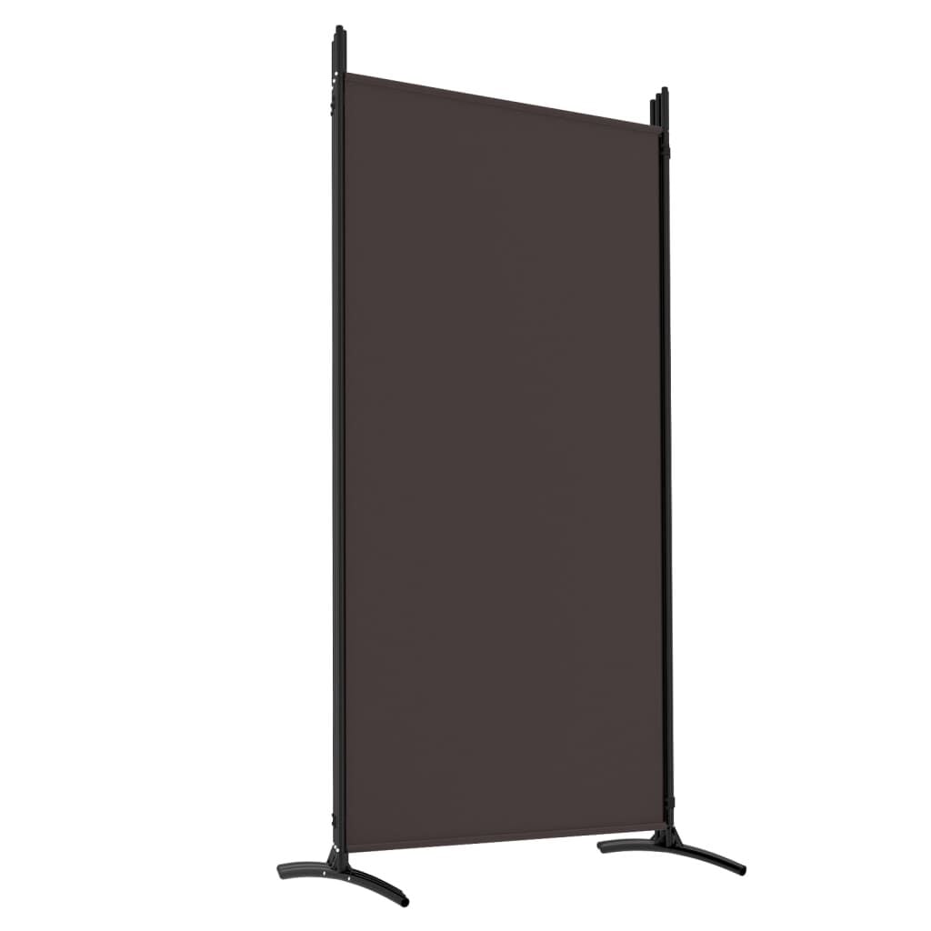 280190 - VIDAXL Ndarës Dhome me 5 Panele, Ngjyrë Kafe 433x180 cm, Pëlhurë