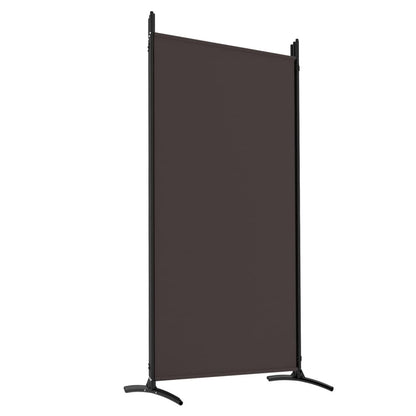 280190 - VIDAXL Ndarës Dhome me 5 Panele, Ngjyrë Kafe 433x180 cm, Pëlhurë