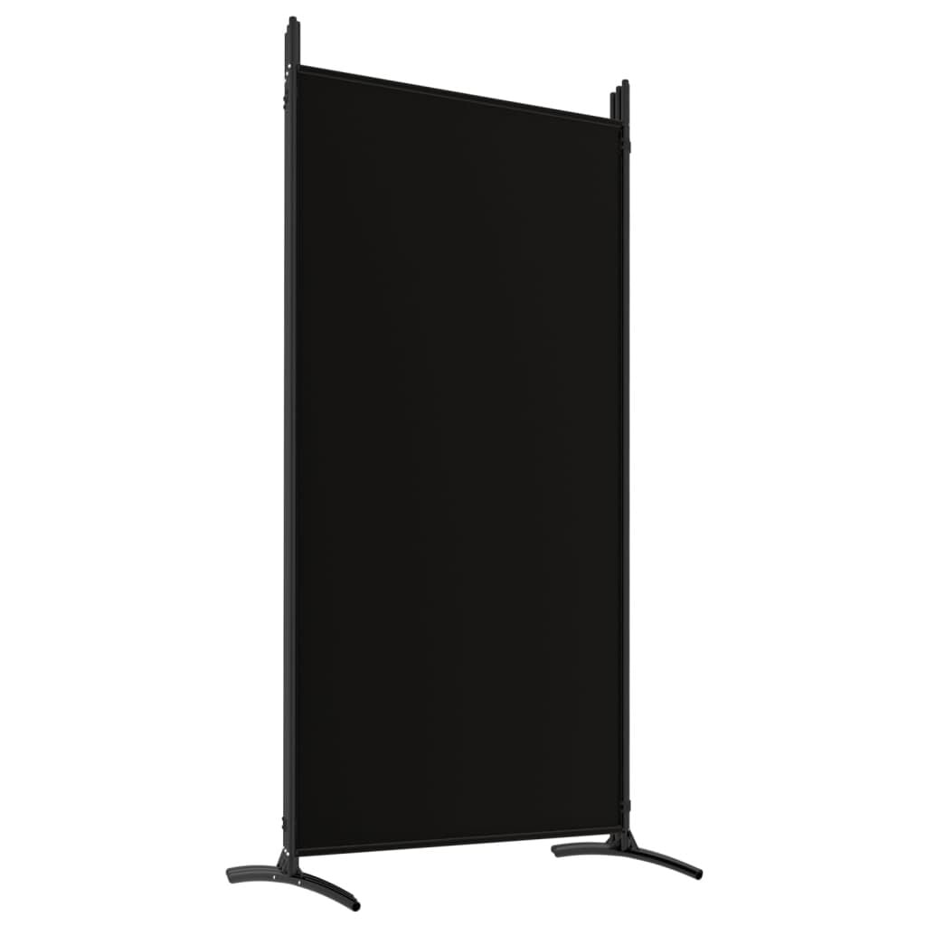 265178 - VIDAXL Ndarës Dhome me 5 Panele, ngjyrë e zezë, 433x180 cm, material