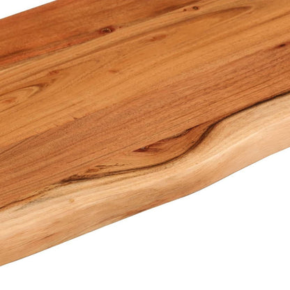 265234 - VIDAXL Raft Muri Drejtkëndor 40x20x2,5 cm me Dru Akazie me Skaje të Gjerë
