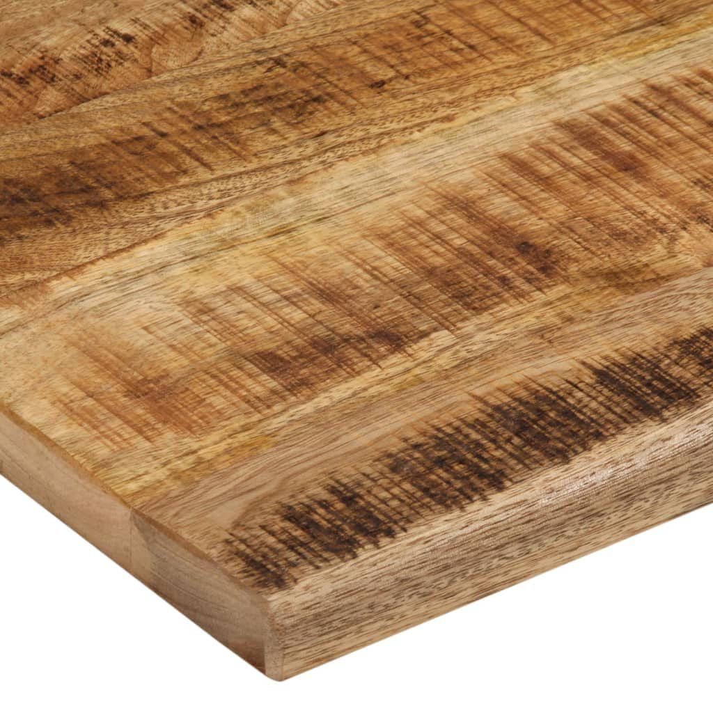 265238 - VIDAXL Sipërfaqe Tavoline 90x80x2,5 cm Dru i Masturbuar me Skaje Live, Mango e Ashpër