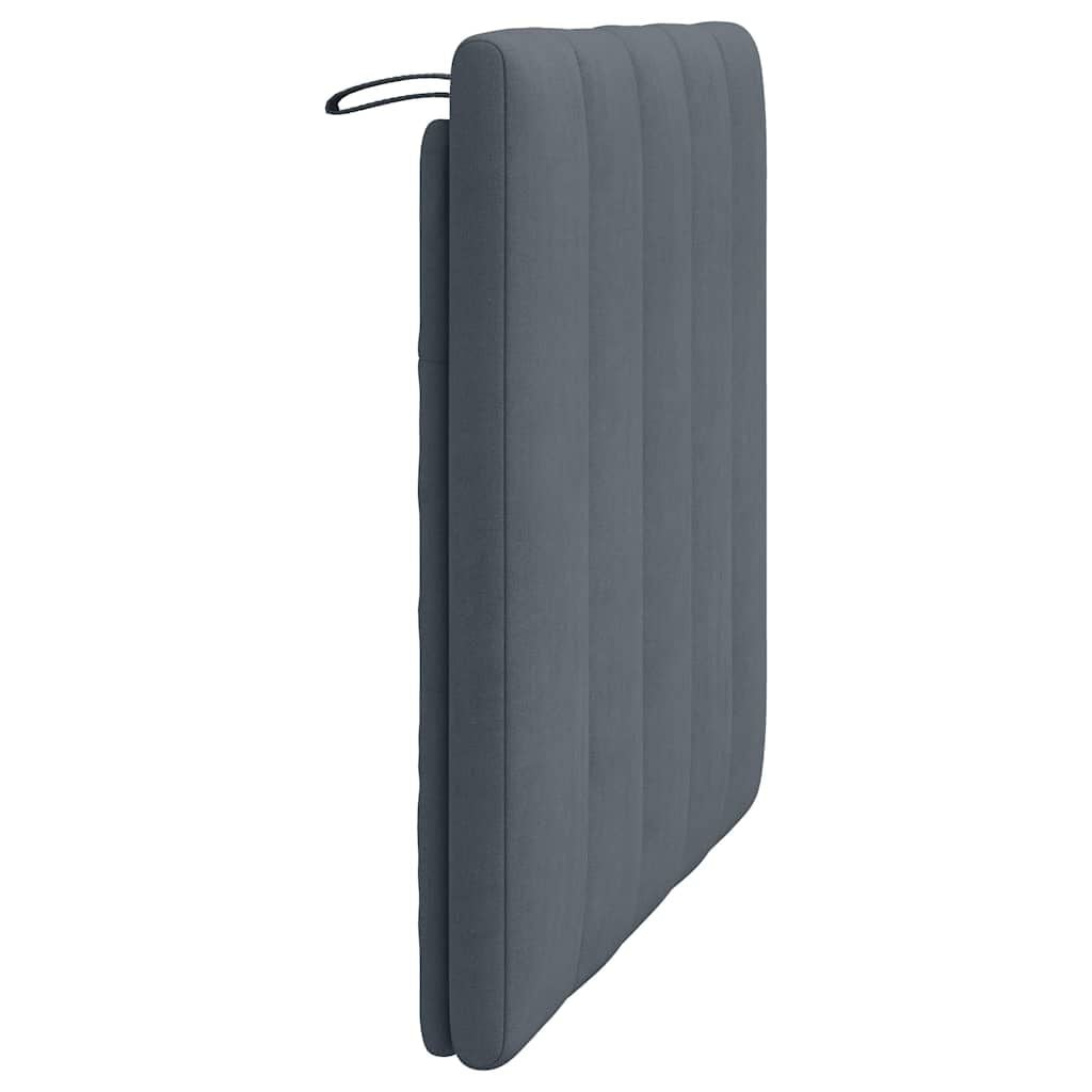 280278 - VIDA XL Jastëk për Kokën e Kreut "Hanko" Gri e Errët 90 cm Kadife