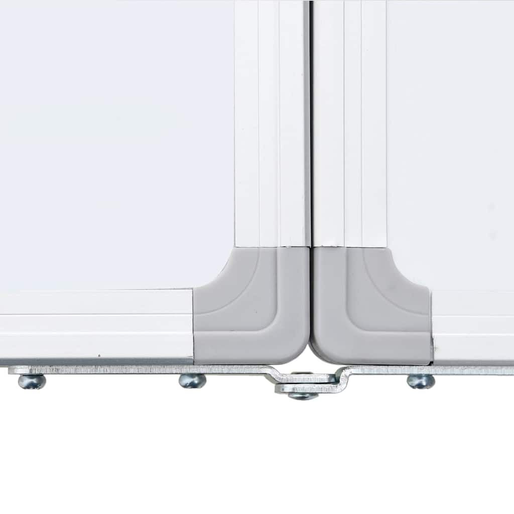 280308 - VIDA XL Tabelë e bardhë magnetike e palosshme prej alumini 200x60x1,7 cm