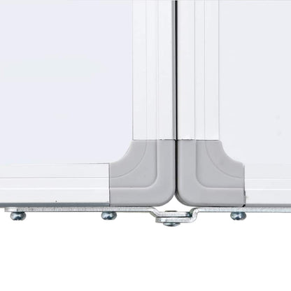 280308 - VIDA XL Tabelë e bardhë magnetike e palosshme prej alumini 200x60x1,7 cm