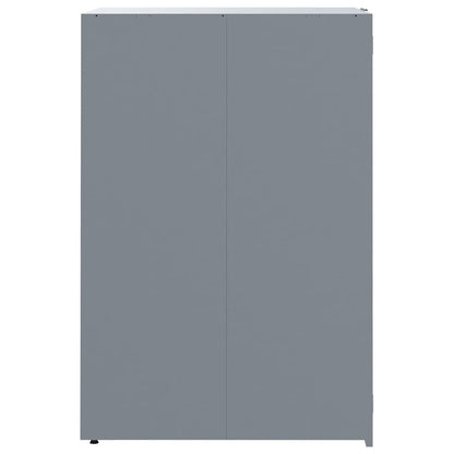 280316 - VIDAXL Vendndodhje për Kontejnerë me Rrota për një Kontejner të Vetëm, Ngjyrë Gri, Çelik 69x79x117 cm