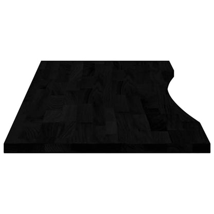 265293 - VIDAXL Sipërfaqe Tavoline Drejtkëndëshe me Ngjyrë Kafe të Errët 120x50x2,5 cm, Dru i Masturbuar Lisi
