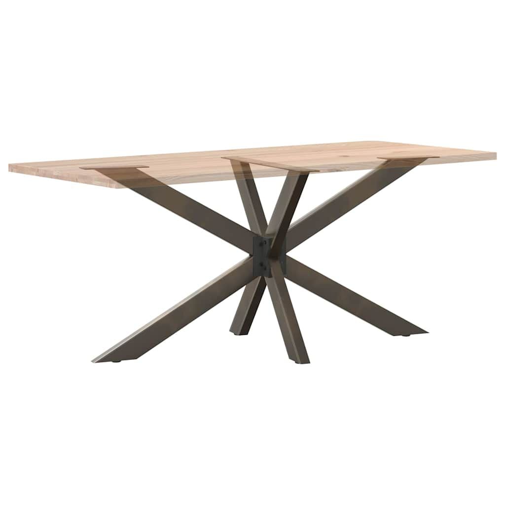280337 - VIDAXL Këmbë Tavoline Ngrenieje në Formë Merimange, Çelik Natyral 150x78x(72-73) cm