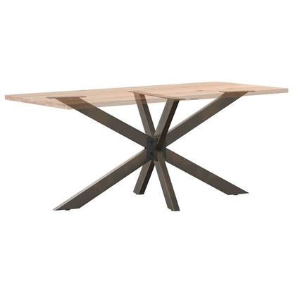 280337 - VIDAXL Këmbë Tavoline Ngrenieje në Formë Merimange, Çelik Natyral 150x78x(72-73) cm