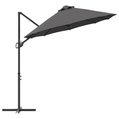 265354 - vidaXL Çadër Dielli Antracit 372 x 198 x 243 cm Poliester dhe Alumini