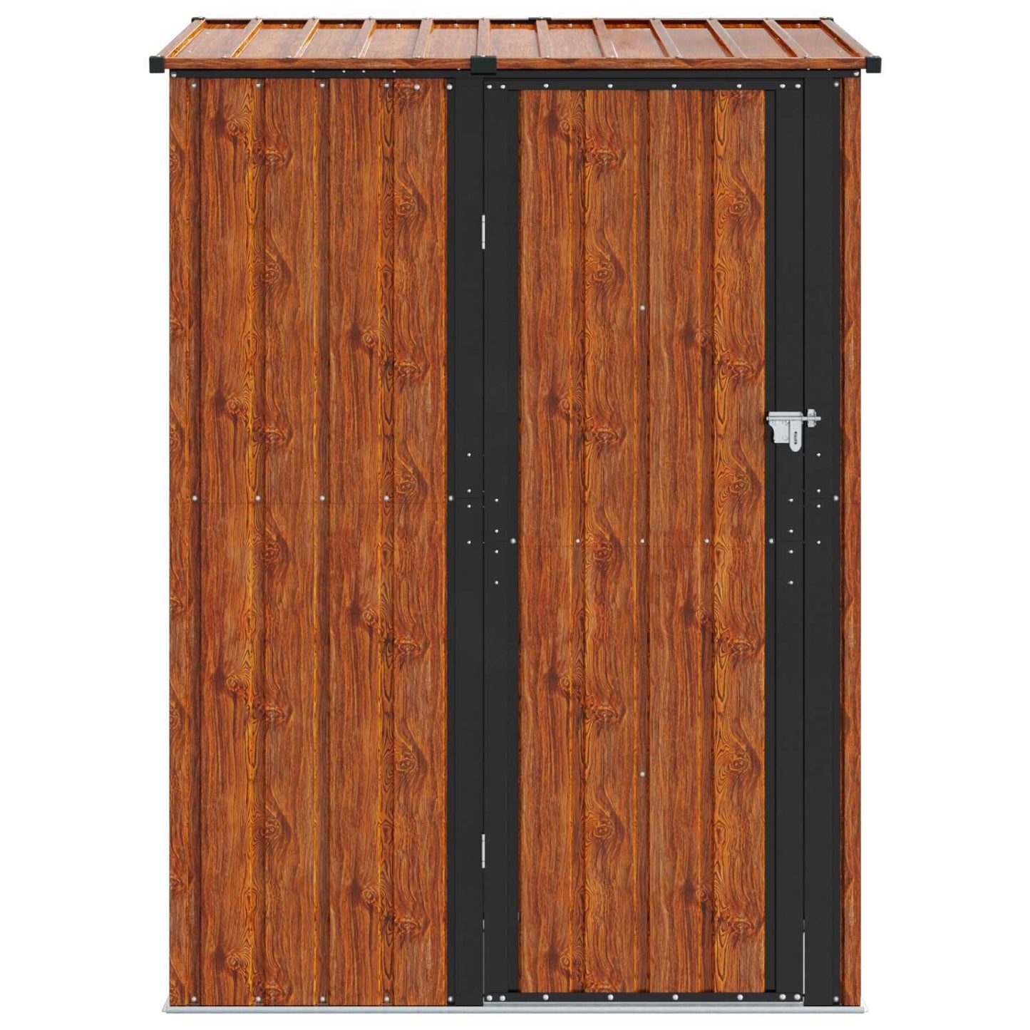 280426 - vidaXL Kasolle Kopshti Ngjyrë Kafe 140.5 x 74 x 200 cm Metalike