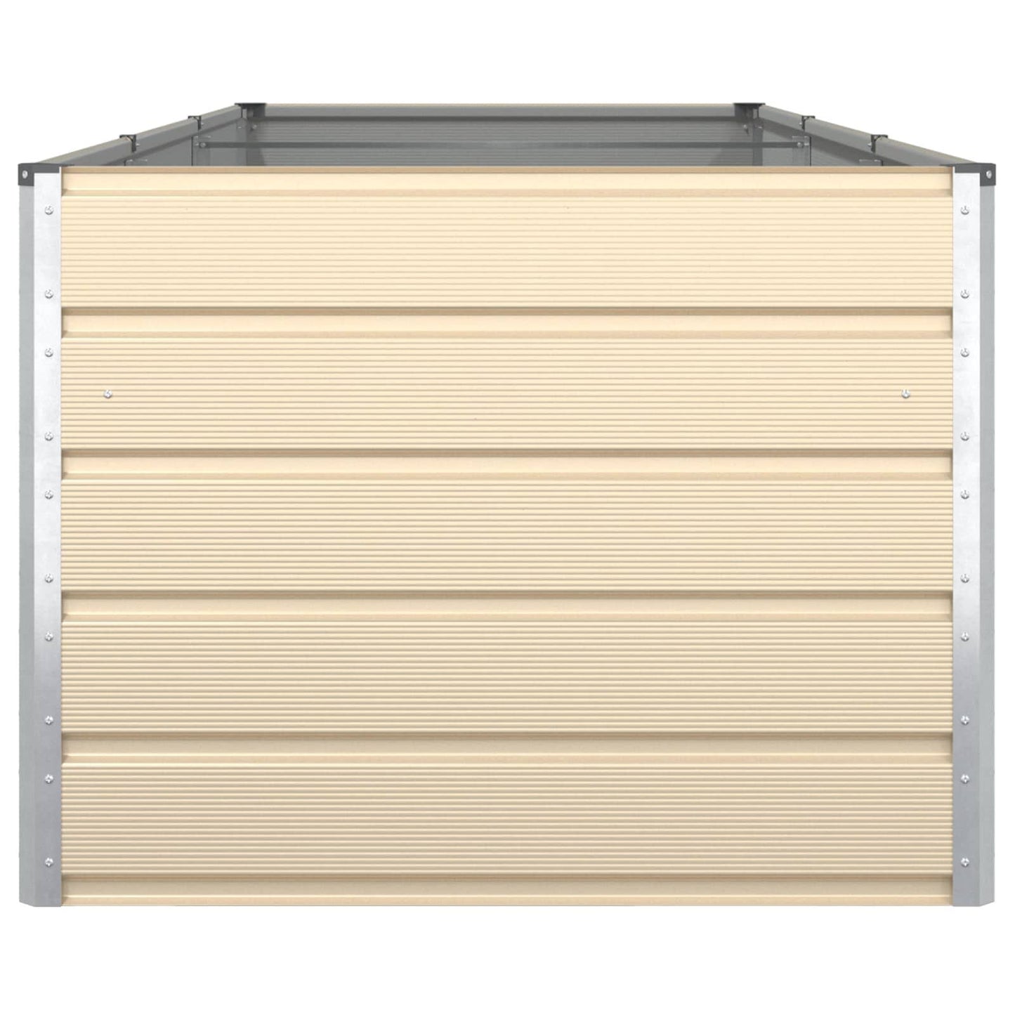 280440 - vidaXL Vazo Fildishi 290 x 100 x 75 cm Çelik i Galvanizuar