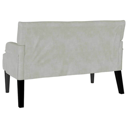 280445 - vidaXL Banc Chesterfield Gris clair 112 x 65,5 x 75 cm Velours