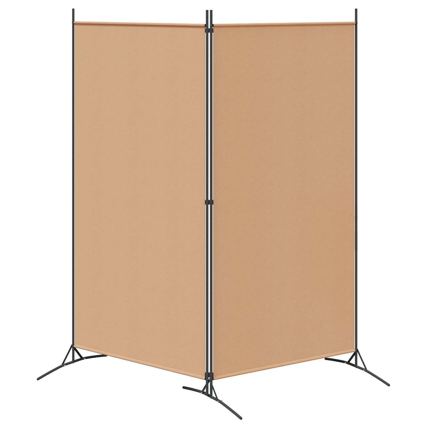 280479 - vidaXL Ndarëse Dhome me 2 Panele, Ngjyrë Bezhë 175 x 180 cm, Material