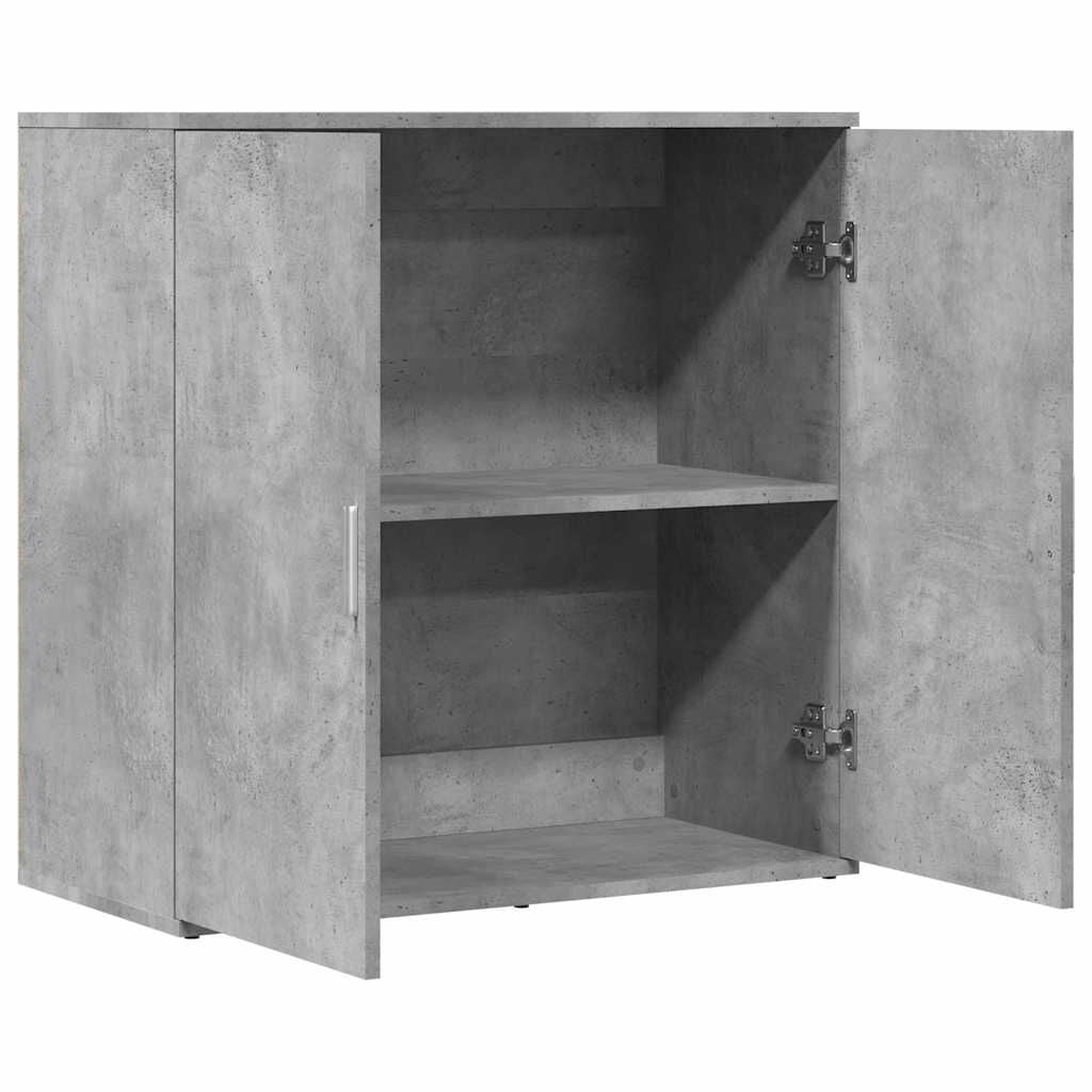 280571 - VIDAXL Bufe Gri Betoni 79x38x80 cm Dru i Inxhinieruar