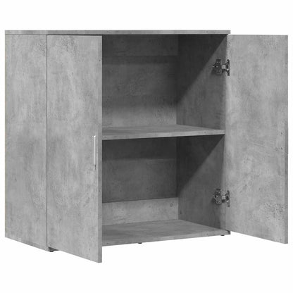 280571 - VIDAXL Bufe Gri Betoni 79x38x80 cm Dru i Inxhinieruar