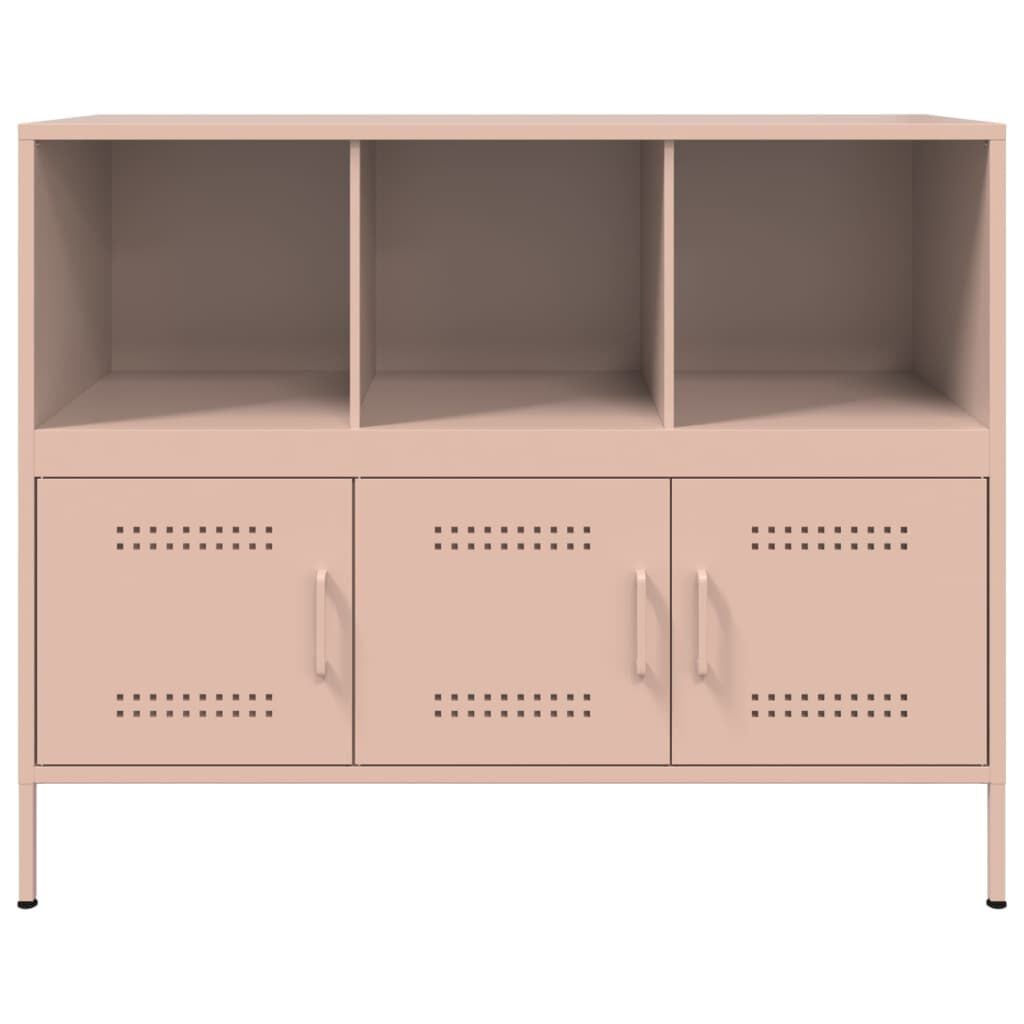 265503 - VIDAXL Bufe Rozë 100,5x39x79 cm Çelik