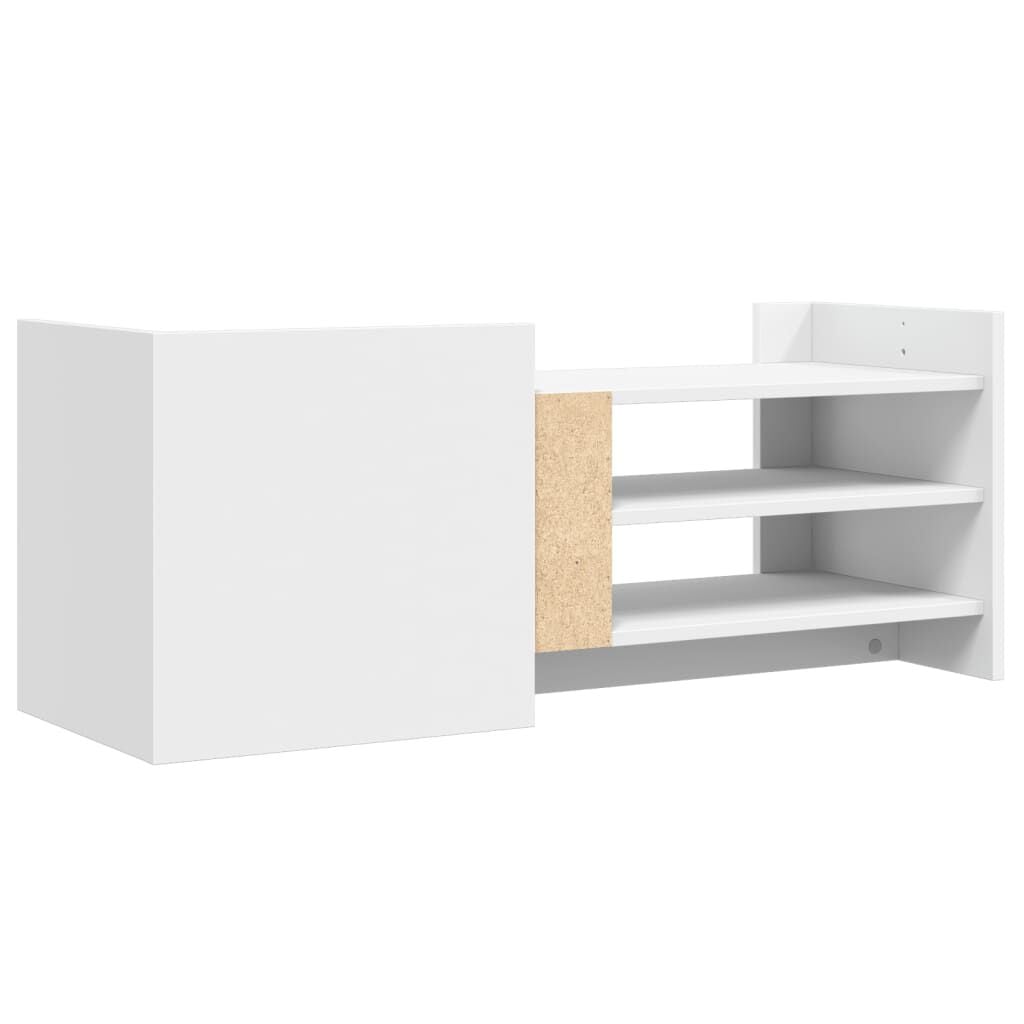 265515 - VIDA XL Kabinet TV i Bardhë 100x35x40 cm Dru i Inxhinieruar