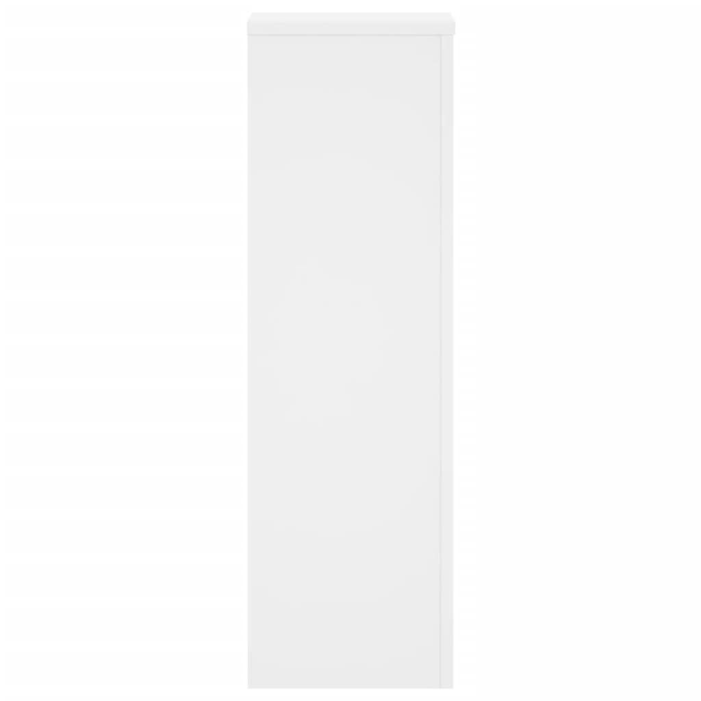 280583 - VIDAXL Mbajtëse Bimësh 2 copë të Bardha 25x25x80 cm Dru i Inxhinieruar