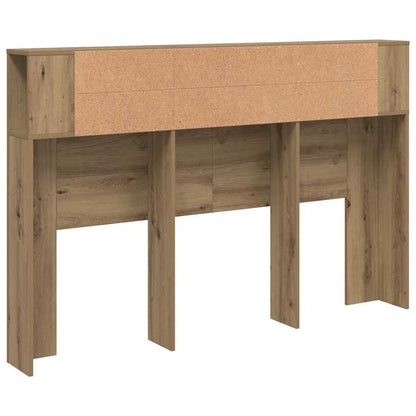 280590 - VIDAXL Dollap me Kokë Kreu, Ngjyrë Lisi Artizanal 160x18,5x103,5 cm Dru i Inxhinieruar