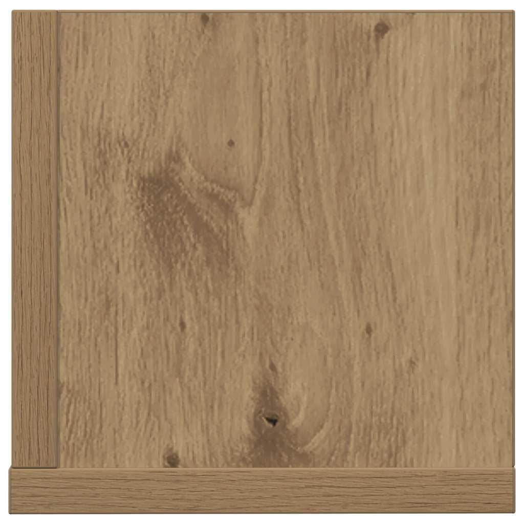 280598 - VIDAXL Rafte muri 2 copë Lisi Artizanal 75x16,5x16,5 cm Dru i Inxhinieruar