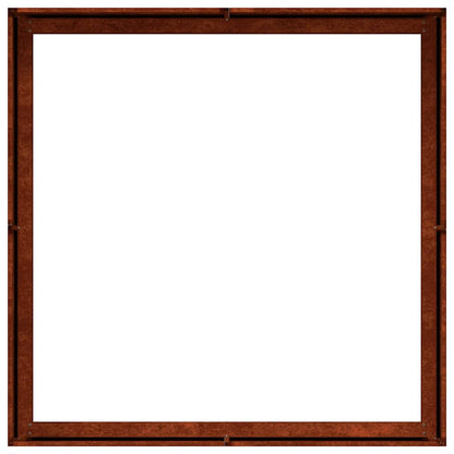 265544 - VIDAXL Vazo e ndryshkur 100x100x30 cm Çelik i Rezistent ndaj Motit