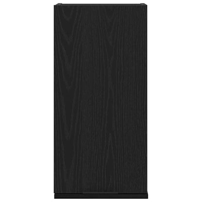 265549 - VIDAXL Dollap i montuar në mur, lisi i zi 32x20x67 cm, dru i përpunuar