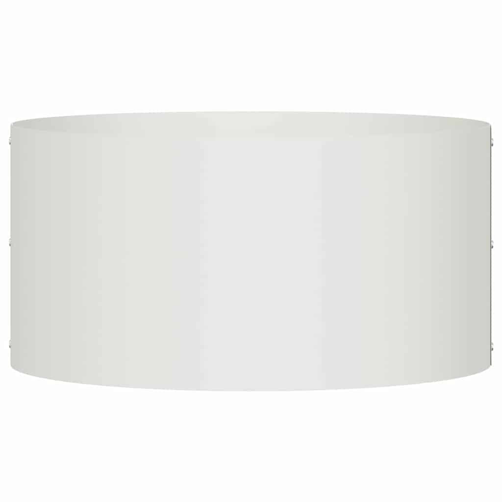 265581 - vidaXL Vazo Lulesh Metalike të Bardha Vazo Lulesh Metalike të Bardha me Diametër 40 cm