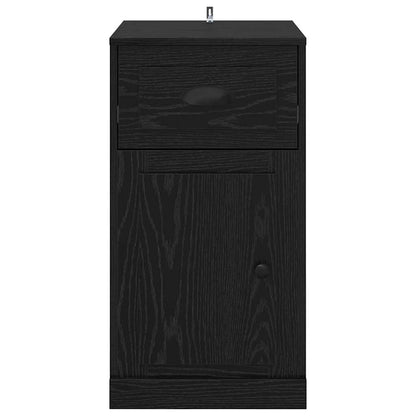 265611 - vidaXL Dollap Anësor Lisi i Zi 40 x 50 x 75 cm Dru i Përpunuar