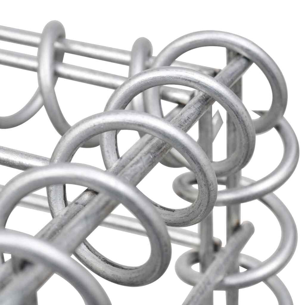 280010 - VIDAXL Shportë Gabioni Çelik i Galvanizuar 200x30x100 cm