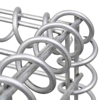 280010 - VIDAXL Shportë Gabioni Çelik i Galvanizuar 200x30x100 cm