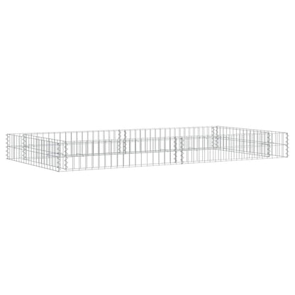 265022 - VIDAXL Shtretër i ngritur me gabion, Çelik i Galvanizuar, 200x100x20 cm