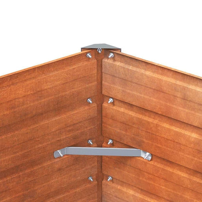 265025 - VIDAXL Shtrat i ngritur për kopsht, Rrënjët, Çelik Corten, 100x40x45 cm