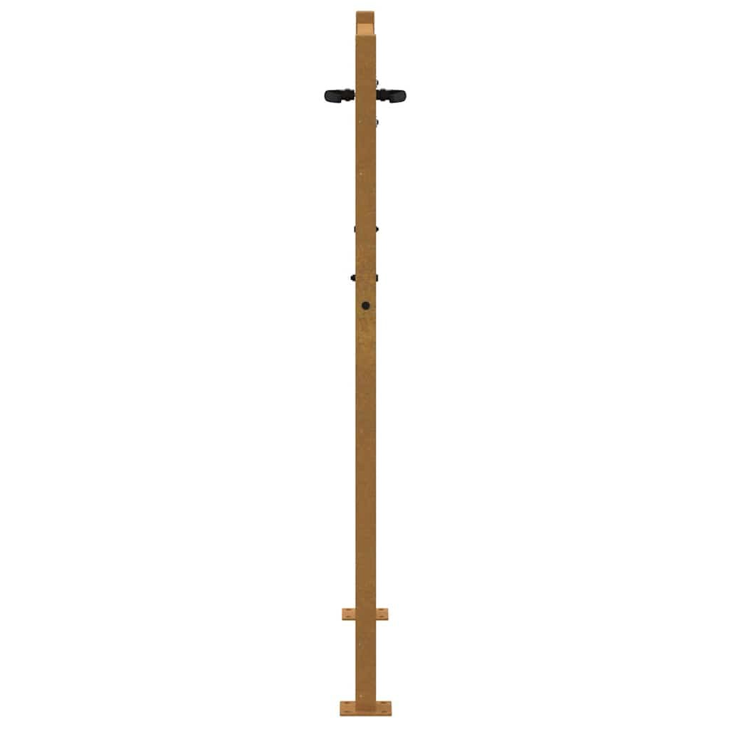 280037 - VIDAXL Portë Kopshti 100x150 cm Çelik Corten e ndryshkur.