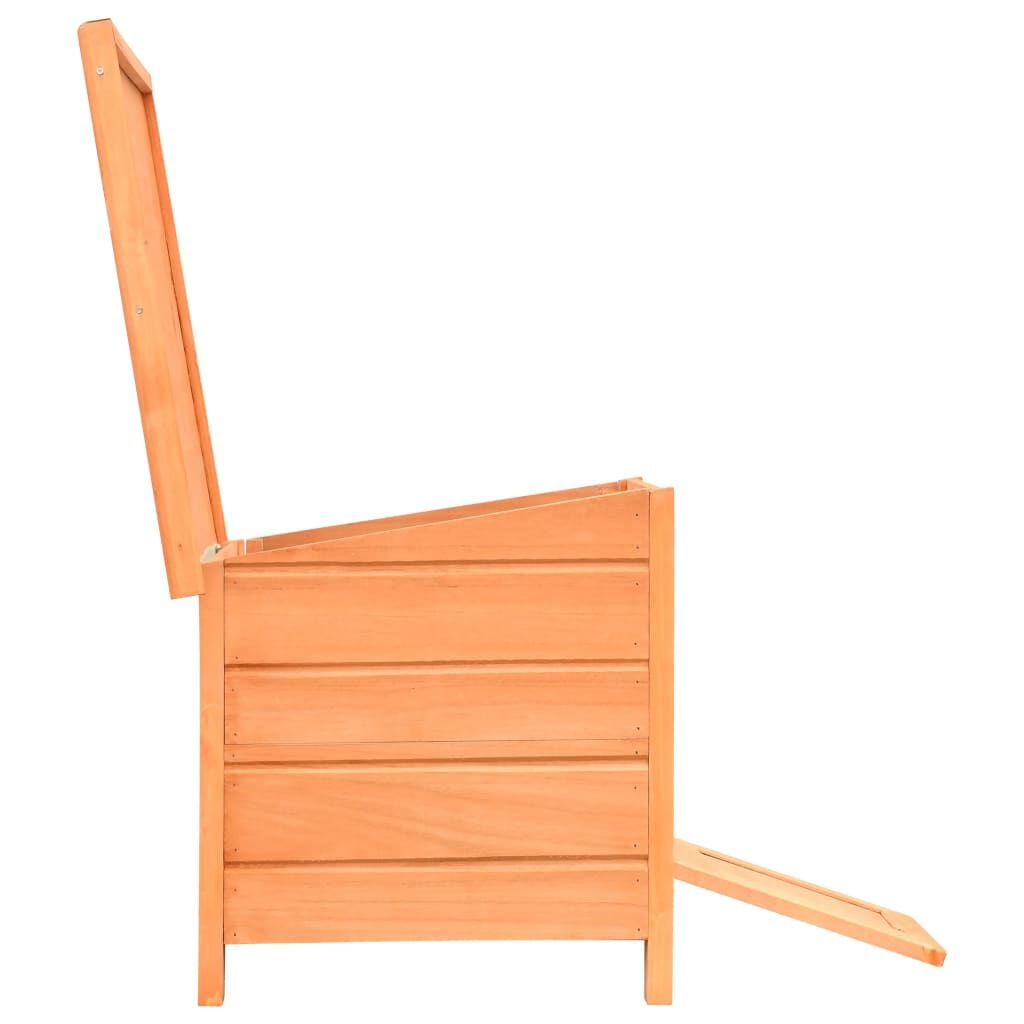 280043 - VIDA XL Shtëpi për mace, Dru Pishe dhe Bredhi i Fortë 50x46x43,5 cm