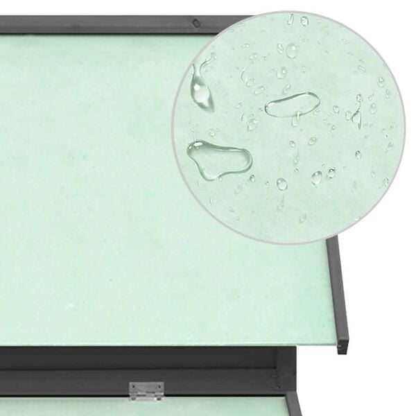 181516 - VIDAXL Kafaz Për Pulesh në Ngjyra Gri dhe të Bardhë, Dimensionet 152x96x110 cm, Materiali Dru i Fortë