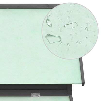 181516 - VIDAXL Kafaz Për Pulesh në Ngjyra Gri dhe të Bardhë, Dimensionet 152x96x110 cm, Materiali Dru i Fortë