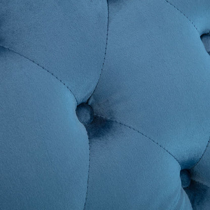 265066 - VIDA XL Shezlong Blu Kadifeje
