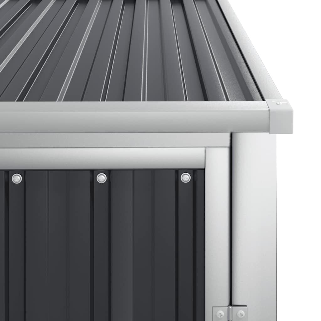 280091 - VIDA XL KASOLLE PËR VEGLA KOPSHTI ANTRACIT 88x89x161 CM ÇELIK I GALVANIZUAR