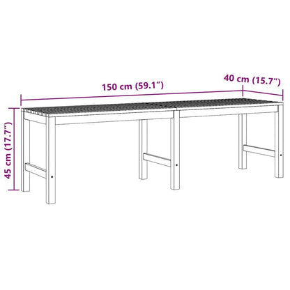 280099 - VIDA XL STOL KOPSHTI 150 CM DRU TIKU I FORTË