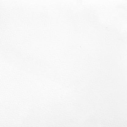 280167 - VIDA XL Kokë shtrati e bardhë 144x5x78/88 cm, Lëkurë artificiale