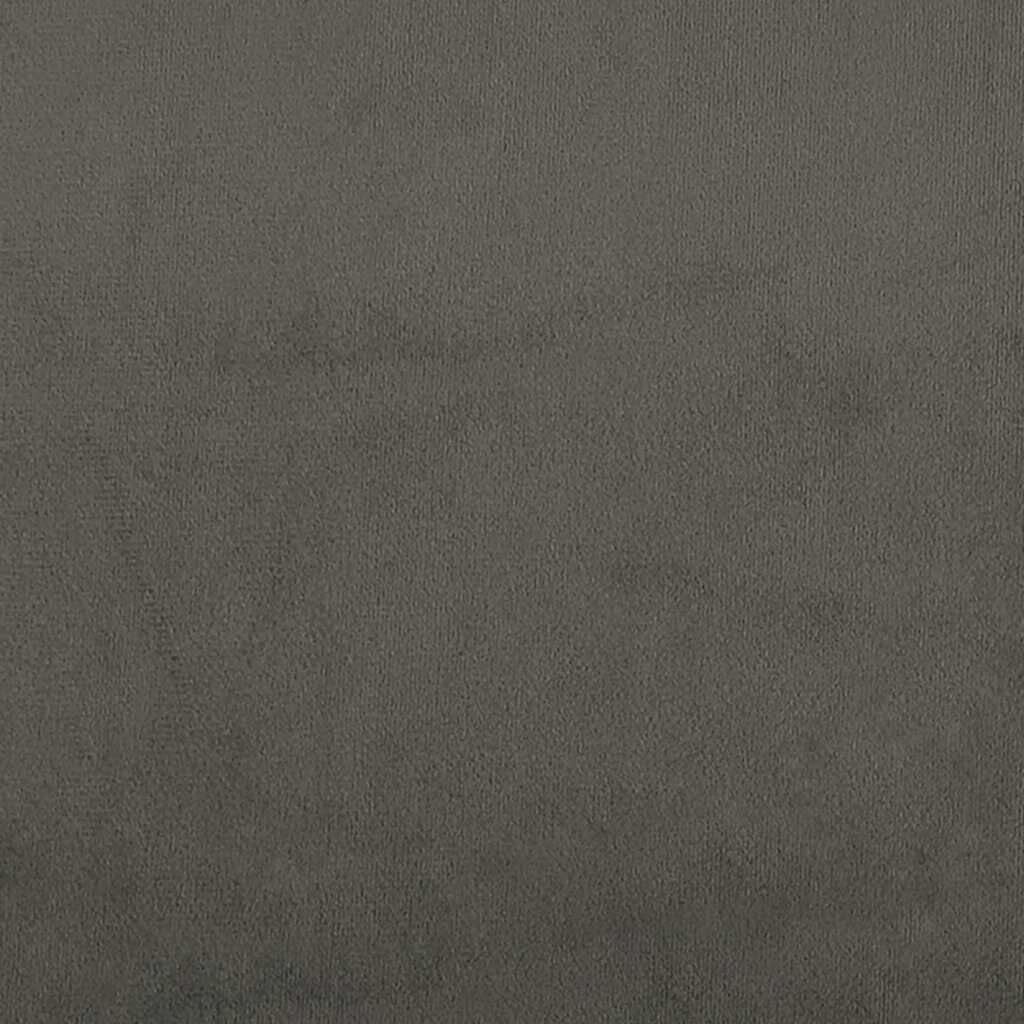 265162 - VIDA XL Kokë shtrati Gri e errët 144x5x78/88 cm Kadife