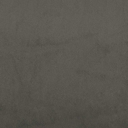 265162 - VIDA XL Kokë shtrati Gri e errët 144x5x78/88 cm Kadife