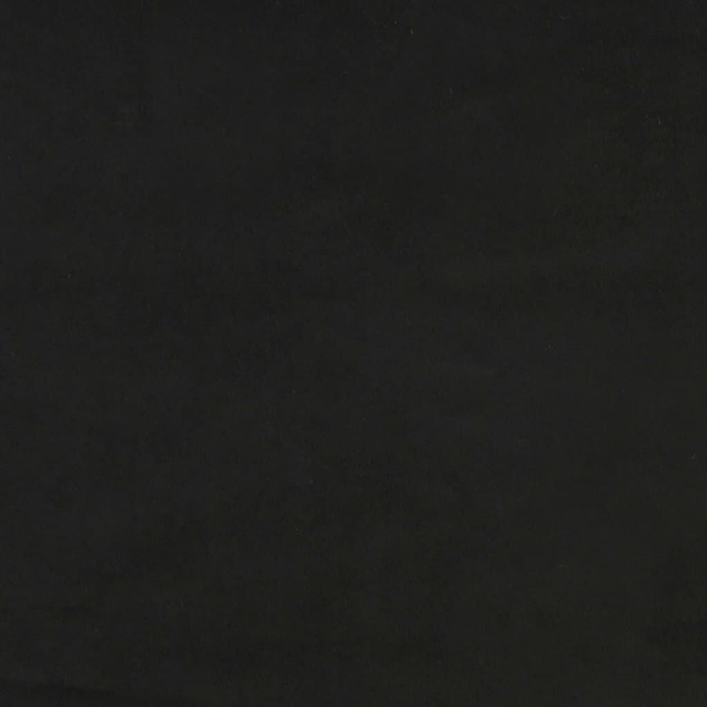 280171 - VIDAXL Kokë shtrati e zezë 160x7x78/88 cm Kadife