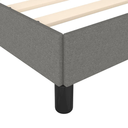 280175 - VIDAXL Kornizë shtrati pa dyshek, ngjyrë gri e errët 80x200 cm, material