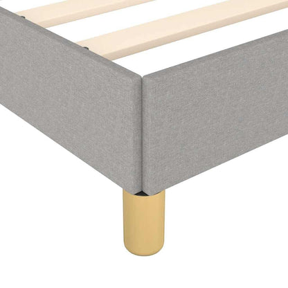 265166 - VIDA XL Kornizë shtrati pa dyshek, ngjyrë gri e celët 100x200 cm, material