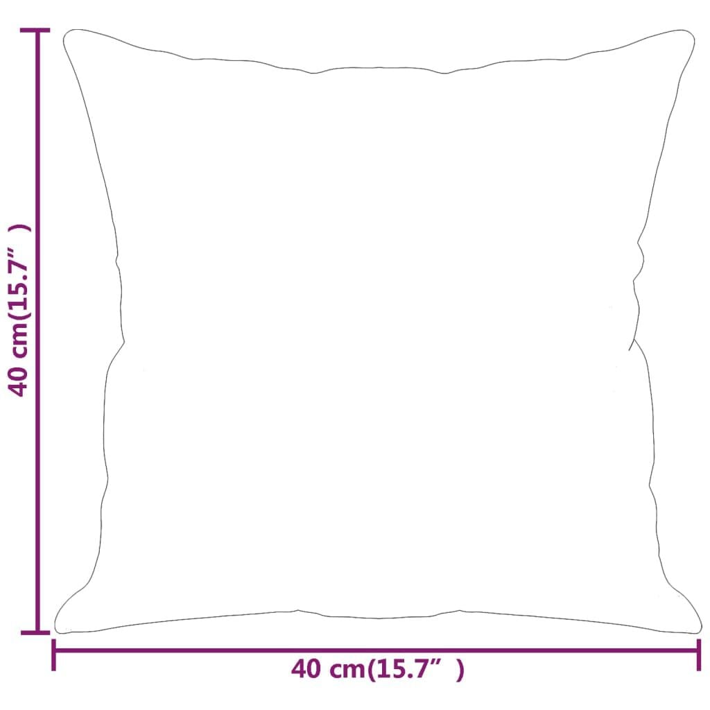 265173 - VIDAXL Jastëkë mbulues, 2 copë, të zinj, lëkurë artificiale, 40x40 cm