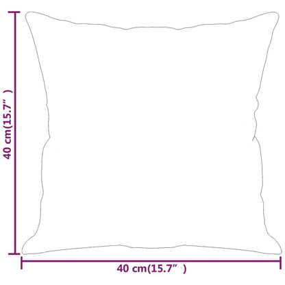 265173 - VIDAXL Jastëkë mbulues, 2 copë, të zinj, lëkurë artificiale, 40x40 cm
